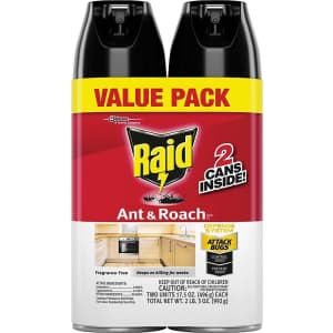 Raid Ant & Roach Killer 2-Pack for $9