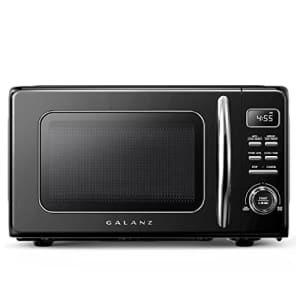 Galanz GLCMKZ07BKR07 Retro Countertop Microwave Oven with Auto Cook & Reheat, Defrost, Quick Start for $90