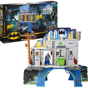 DC Comics Batman 3-in-1 Batcave Playset w/ 4" Batman Action Figure and Battle Armor for $130