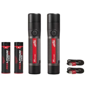 Milwaukee 800-Lumen LED Rechargeable Compact Flashlight: 2 for $89 in cart Milwaukee 800-Lumen LED Rechargeable Compact Flashlight: 2 for $89 in cart