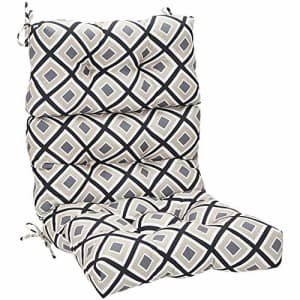 Amazon Basics Tufted Outdoor High Back Patio Chair Cushion- Black Geo for $47 Amazon Basics Tufted Outdoor High Back Patio Chair Cushion- Black Geo for $47