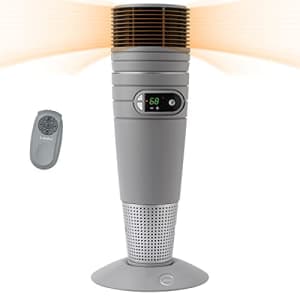 Lasko 6462 Full Circle Warmth Portable Electric 1500 Watt Oscillating Ceramic Tower Heater with for $77