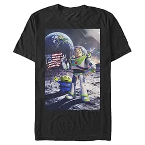 Disney Men's Pixar Toy Story Cosmic Explorer T-Shirt, Black, 3X-Large for $12