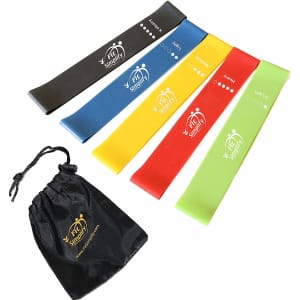 Fit Simplify 5-Piece Resistance Loop Exercise Band 5-Pack for $6 Fit Simplify 5-Piece Resistance Loop Exercise Band 5-Pack for $6