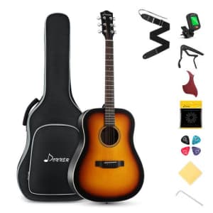Donner 41" Beginner Acoustic Guitar Kit for $127 Donner 41" Beginner Acoustic Guitar Kit for $127