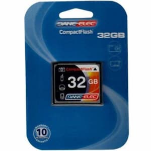 Dane Elec Canon EOS 300D Digital Camera Memory Card 32GB CompactFlash Memory Card for $26 Dane Elec Canon EOS 300D Digital Camera Memory Card 32GB CompactFlash Memory Card for $26