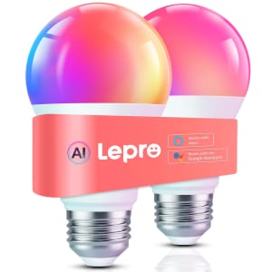 Lepro B1 AI Smart Light Bulbs 2-Pack for $10