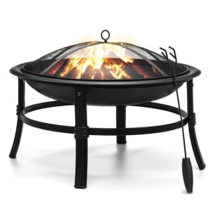 KingSo 26" Wood Burning Fire Pit for $64