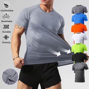 Arsuxeo Men's Workout Shirt: 2 for $12