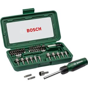 Bosch 2607019504 Screwdriver set (46 Piece), Assorted color for $40