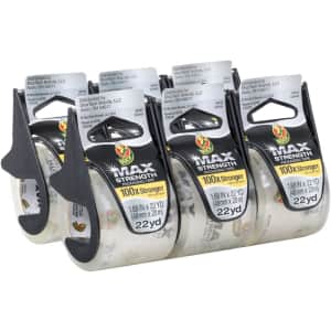 Duck MAX Strength Packing Tape 6-Pack for $17