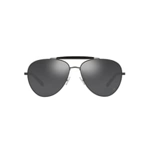Brooks Brothers Men's Bb4062 Aviator Sunglasses, Matte Gunmetal/Grey, 59 mm for $51