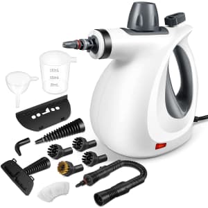 Puetz Multi-Purpose Pressurized Handheld Natural Steam Cleaner w/ Accessories for $45 w/ Prime Puetz Multi-Purpose Pressurized Handheld Natural Steam Cleaner w/ Accessories for $45 w/ Prime