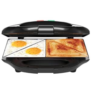 Chefman Portable Sandwich Maker, Compact, Nonstick, Electric Omelet Maker, Panini Press, Pocket for $24