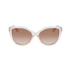 Nautica Women's N2241S Cat Eye Sunglasses, Crystal Beige, One Size for $28