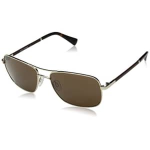 Cole Haan Men's Ch6001 Metal Navigator Aviator Sunglasses, Gold, 59 mm for $127