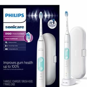 Philips Sonicare HX6857/11 ProtectiveClean 5100 Rechargeable Electric Toothbrush, White for $81