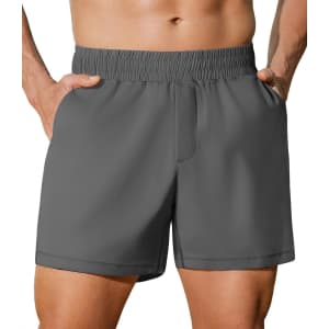 Pinkspark Men's 5" Workout Running Shorts for $13