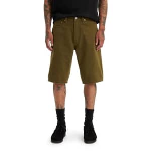 Levi's Men's 569 Loose Straight Shorts (Also Available in Big & Tall), (New) Dark Olive Denim for $40 Levi's Men's 569 Loose Straight Shorts (Also Available in Big & Tall), (New) Dark Olive Denim for $40