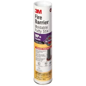 3M Fire Barrier 6" Moldable Putty Stix MP+ for $12 3M Fire Barrier 6" Moldable Putty Stix MP+ for $12