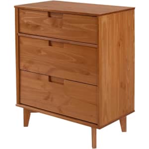 Walker Edison 3-Drawer Mid Century Modern Wood Dresser for $172