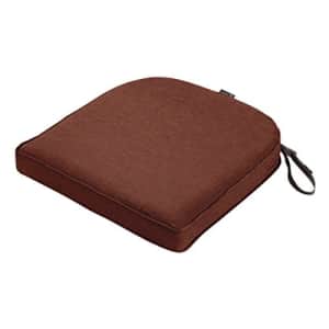 Classic Accessories Montlake Water-Resistant 18 x 18 x 2 Inch Contoured Patio Dining Seat Cushion, for $65