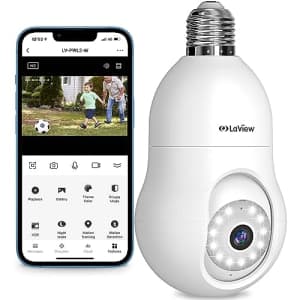 LaView 4MP Bulb Security Camera for $19 w/ Prime