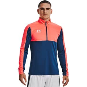 Under Armour Men's Challenger Midlayer Long-Sleeve T-Shirt, Deep Sea (458)/Cerulean, Large for $55