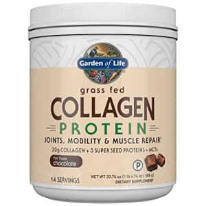Garden of Life Grass Fed Collagen Protein Powder - Chocolate, 14 Servings, Collagen Powder for for $34 Garden of Life Grass Fed Collagen Protein Powder - Chocolate, 14 Servings, Collagen Powder for for $34