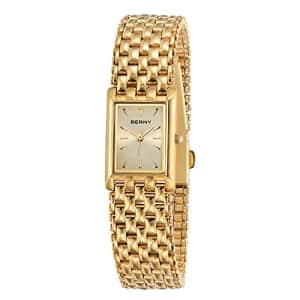 BERNY Women's Stainless Steel Band Watch for $45