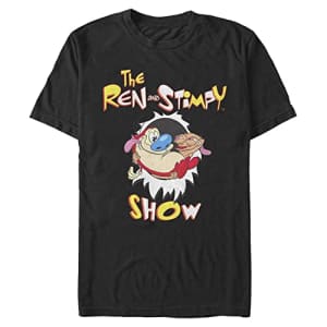 Nickelodeon Men's Big & Tall Ren and Stimpy Show T-Shirt, Black, X-Large Tall for $35