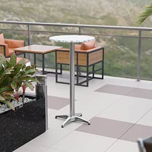 Flash Furniture Metal Bar Table - Aluminum Patio Table - Mellie 23.5"H Round Bar Height Table - for $71