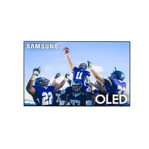 SAMSUNG QN55S90CAFXZA 55 Inch 4K OLED Smart TV with AI Upscaling with a BAR-700 5.1ch Soundbar and for $2,173 SAMSUNG QN55S90CAFXZA 55 Inch 4K OLED Smart TV with AI Upscaling with a BAR-700 5.1ch Soundbar and for $2,173