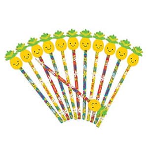 Fun Express Luau Tropical Pencil with Pineapple Eraser Topper (1 Dozen) Classroom Supplies, for $15 Fun Express Luau Tropical Pencil with Pineapple Eraser Topper (1 Dozen) Classroom Supplies, for $15