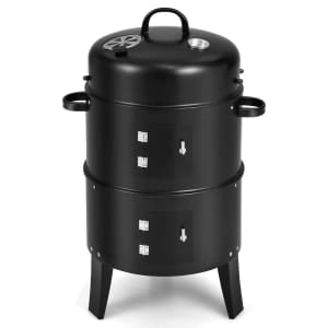 Costway 3-in-1 Portable Charcoal Smoker BBQ Grill for $80 Costway 3-in-1 Portable Charcoal Smoker BBQ Grill for $80