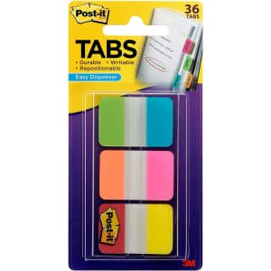 Post-it Tabs 36-Count Dispenser for $4