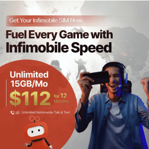 Infimobile 15GB Unlimited Talk & Text: Just $112/Year