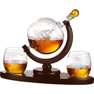 Whiskey Decanter Globe Set for $46