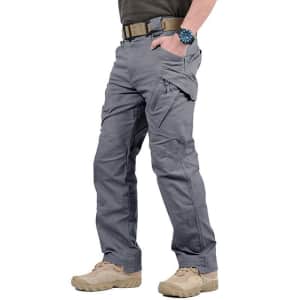 Men's Tactical Cargo Pants for $12