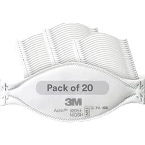 3M Aura N95 Particulate Respirator 20-Pack for $11