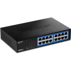 TRENDnet 16-Port Gigabit Desktop Switch, TEG-S17D, 16 x Gigabit RJ-45 Ports, 32Gbps Switching for $70
