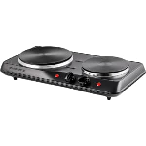 Electric Countertop Double Burner for $23