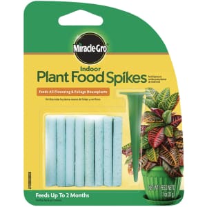 Miracle-Gro 24-Count Indoor Plant Food Spikes for $4