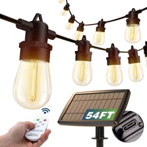 54-Foot Solar String Lights for $27