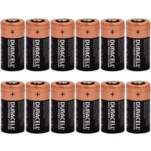 Bulk Pack of 12 Duracell DL123A 3V Lithium 123A Batteries for $38