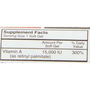 Carlson Labs Vitamin A Palmitate, 15000 IU, 120 Softgels for $8