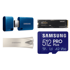 Samsung SSDs and Memory Cards at Amazon: Up to 68% off