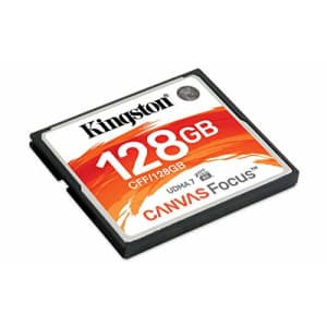 Kingston CF Canvas Focus Compact Flash Memory Card 128GB High Performance for Dslr and Professional for $40 Kingston CF Canvas Focus Compact Flash Memory Card 128GB High Performance for Dslr and Professional for $40