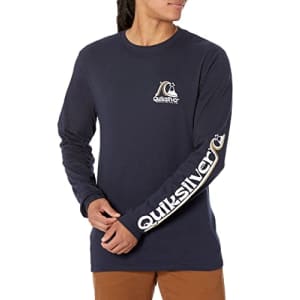 Quiksilver Men's Rolling Circle Tee Shirt, Navy Blazer, X-Large for $17