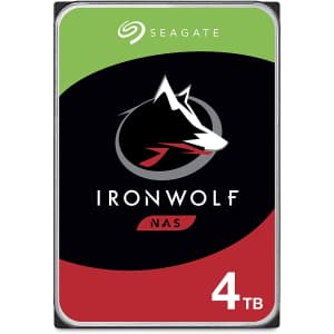Seagate IronWolf 4TB 3.5" SATA 6Gbps Internal Hard Drive for $76